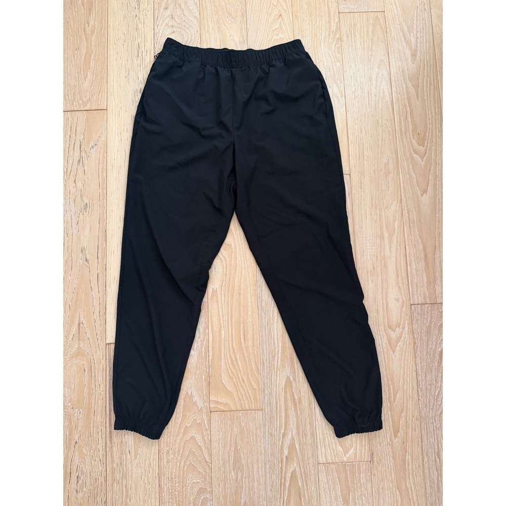 GAPFIT Women Black Mesh Panel Jogger Pants Size Medium Gorpcore Sporty Tech